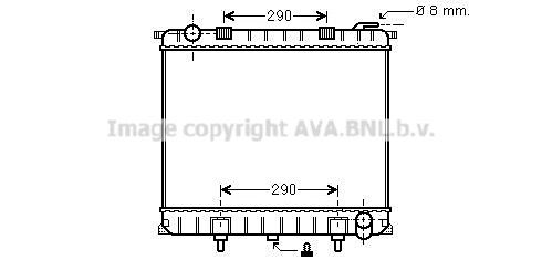 AVA QUALITY COOLING Радиатор, охлаждение двигателя AU2126